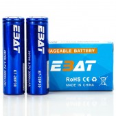 EBAT IMR 20700 3000mah 40A batteries | 2-Pack | flat top ion rechargeable battery